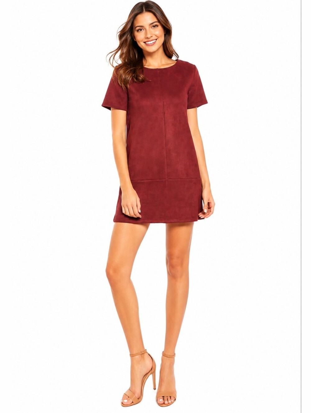 ❤️ BISHOP + YOUNG REVOLVE FAUX SUEDE MINI SHIFT DRESS, XS